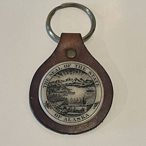 Vintage‎ Alaska Seal Leather Key Chain